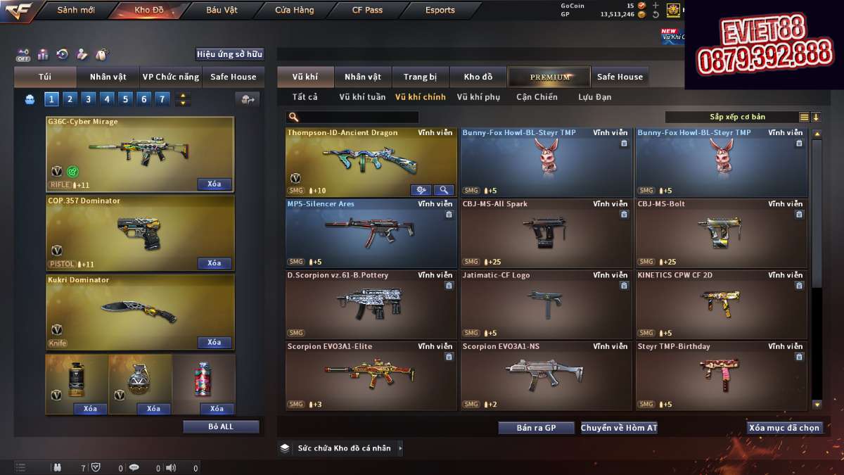 shop acc cf uy tin gia re